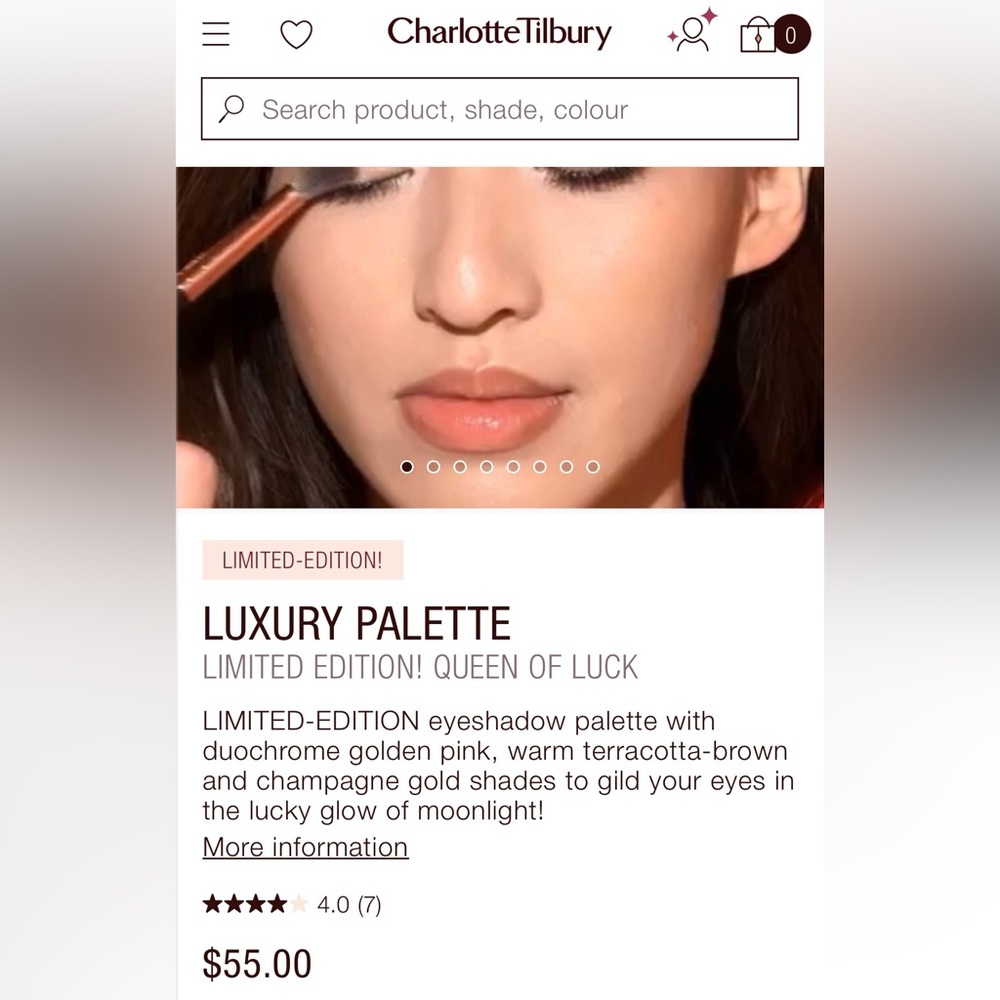 Charlotte Tilbury Luxury Palette -queen of luck